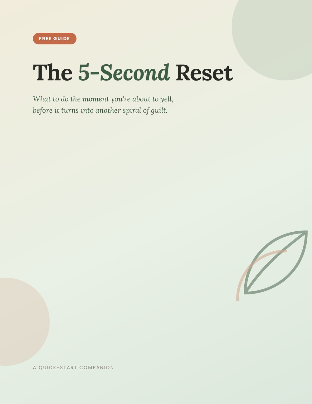 The 5-Second Reset — free guide cover